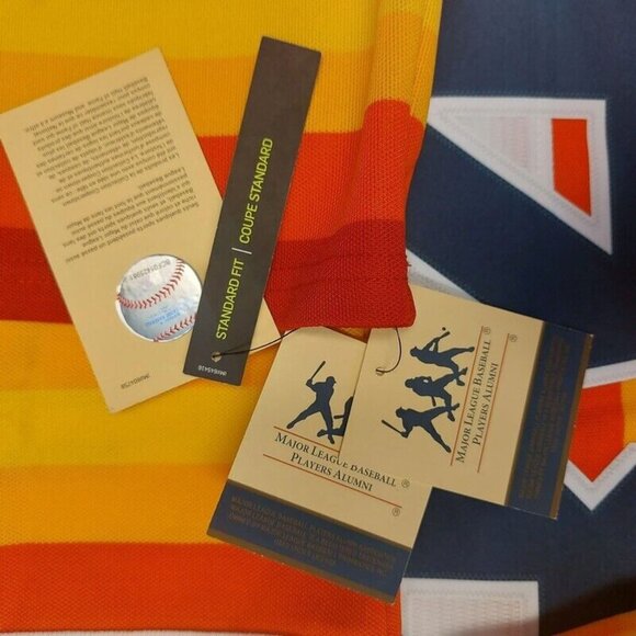 Nike Nolan Ryan Houston Astros Jersey Mens M Hall of Fame Cooperstown Collection - Picture 9 of 12